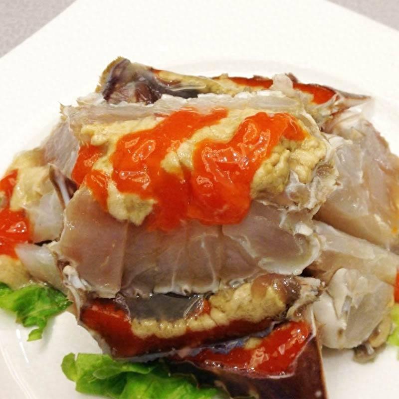 江南美食之红膏炝蟹
