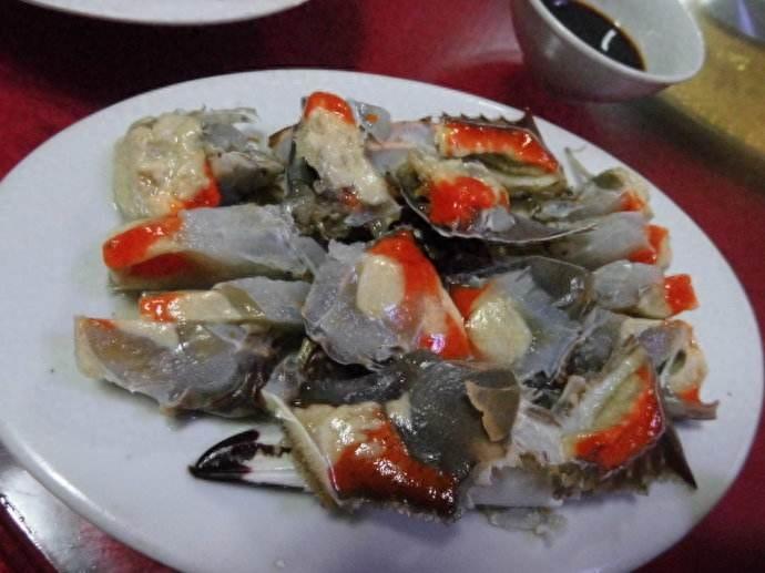 江南美食之红膏炝蟹