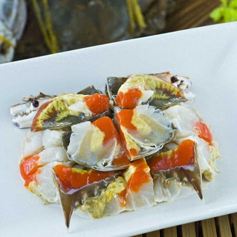 江南美食之红膏炝蟹