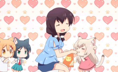 ​Q版猫娘轻百合泡面番，原来泡面番的意思是看一季正好吃完泡面