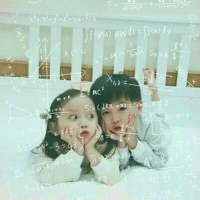 带数学公式的情侣头像两人