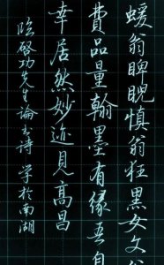 ​启功体钢笔书法的美学特征