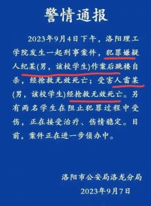 ​洛阳理工学院凶杀案：被害者是福建人，知情人透露一年前就有矛盾
