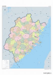 ​福建省市区地图——行政区划版（新版）