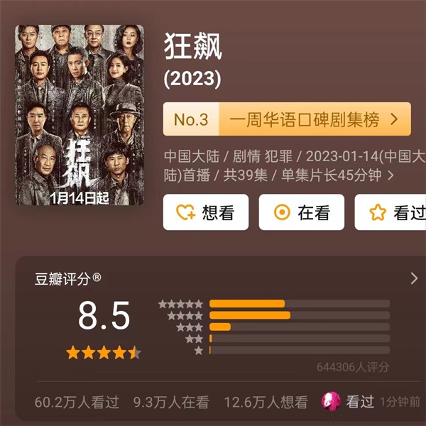 豆瓣高分十大反贪电视剧（反贪电视剧排行榜前十名）-