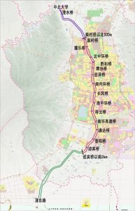​太原首条自行车专用道，沿汾河两岸蜿蜒夜光，骑行全程要8个小时