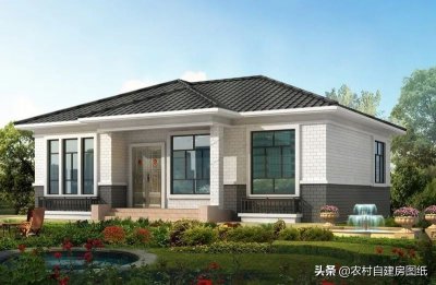 ​4款实惠一层小平房，120平三室二厅，这才是农村房子该有的样子