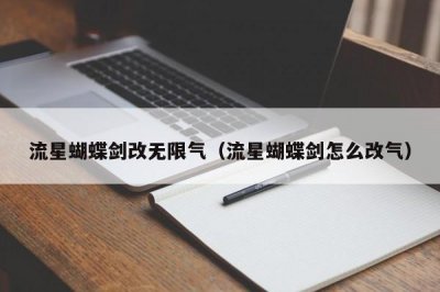 ​流星蝴蝶剑改无限气（流星蝴蝶剑怎么改气）