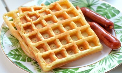 ​华夫饼的做法 来不及做早餐三分钟就搞定！
