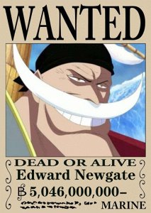 ​海贼王：自制四皇悬赏单，香克斯40亿，白胡子50亿