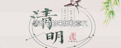 ​清明节的来历和意义过程与效果个人感悟 清明节的来历和意义的手抄报