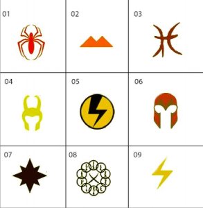 ​蜘蛛侠的奇特标志有哪些？看完这张图就懂了！漫威英雄标志大全