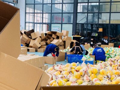 ​香柚打包销售忙