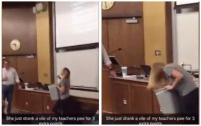 ​教授课堂征求学生“喝尿”， 愿者加分