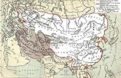 ​蒙古帝国鼎盛时的领土涉及今天40多个国家