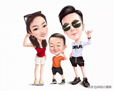 ​你的头像该换啦 多款幸福全家福卡通头像 一家人平安幸福