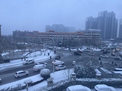 ​临沂多地迎来2024年首场降雪