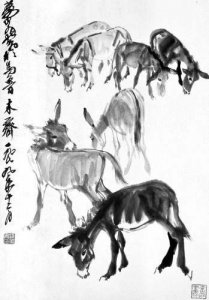 ​黄胄《七驴图》赏析
