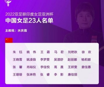 ​官宣！中国女足23人名单出炉，队长+留洋王牌落选，冲亚洲杯第9冠