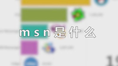 ​msn是什么
