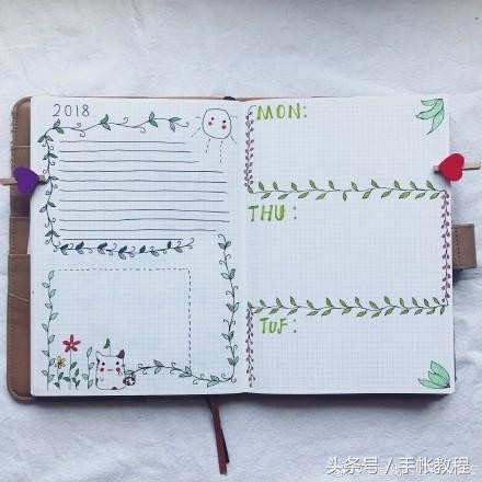 那些好看的手账本，你也可以自己画