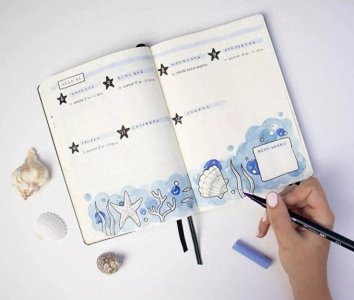 ​那些好看的手账本，你也可以自己画