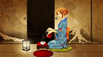 ​海贼王：娜美两年前精美壁纸，以前的画风很奇怪，但是很好看