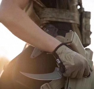 ​绝对的暗影刺客 怪异但是犀利非常的爪子刀 意大利巴斯蒂内利灰鲭鲨