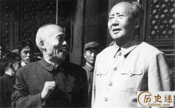 李宗仁和毛泽东合照