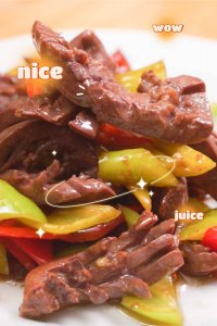 ​腰花这样爆炒，做法简单，香辣下饭，一点腥味都没有，太下饭啦！