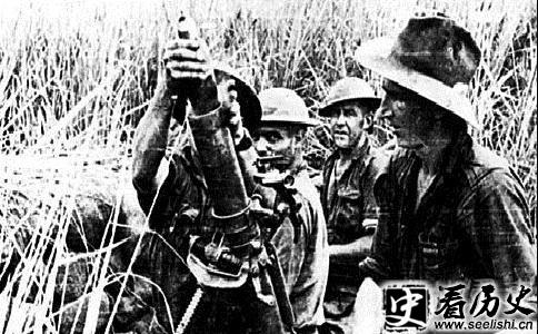 士兵在新几内亚战场