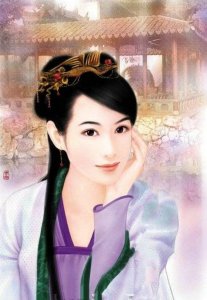 ​上联：六木森森，松柏梧桐杨柳；传说此联难倒唐伯虎