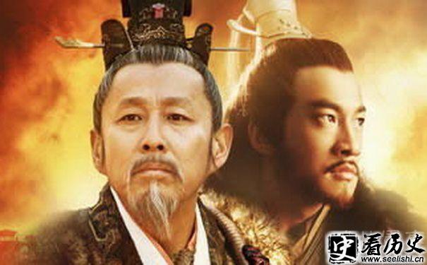 何润东扮演的项羽和陈道明扮演的刘邦剧照