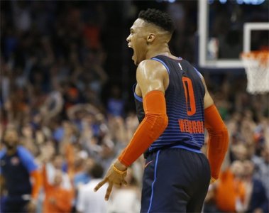 ​篮球——NBA 常规赛：雷霆胜火箭