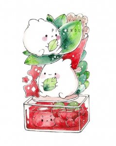 ​一组超可爱的小精灵简笔画，喜欢的赶紧画起来呀