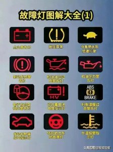 ​终于有人把故障灯图解大全全都整理出来了，一清二楚，收藏备用。