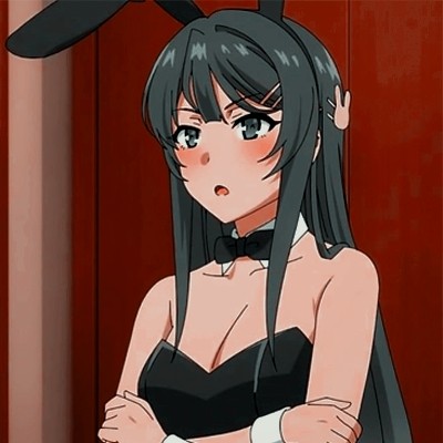 青春猪头少年系列樱岛麻衣头像 御姐范儿女生动漫头像