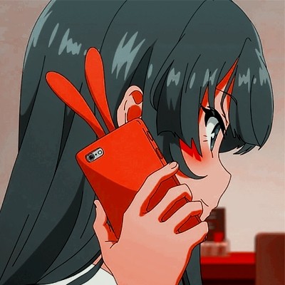 青春猪头少年系列樱岛麻衣头像 御姐范儿女生动漫头像