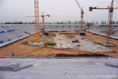 ​保定首座欧式足球场将完工，预计十月对外开放！