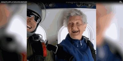​太酷了！82岁老奶奶迪拜13000英尺高空玩跳伞