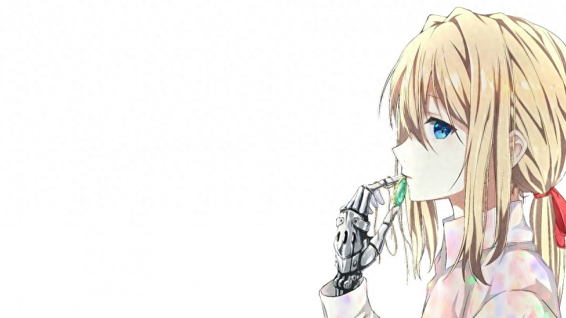 插画壁纸丨紫罗兰永恒花园